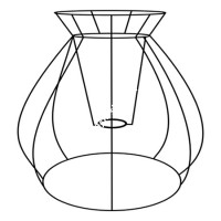 Каркас абажура настольной лампы KN05