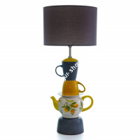 Настольная лампа из чайного сервиза «Лимонад»