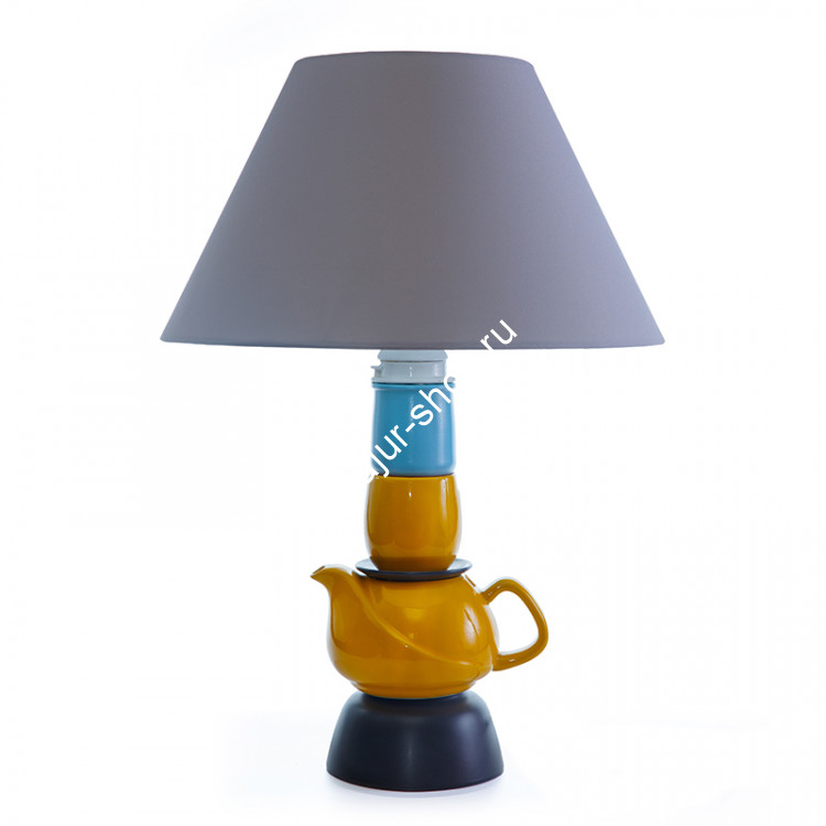 Настольная лампа из чайного сервиза «Весна-3»